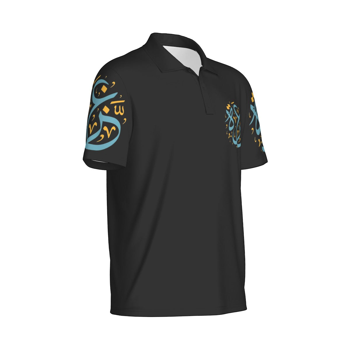 Palestinian Gaza Print Men's Polo Collar Jersey