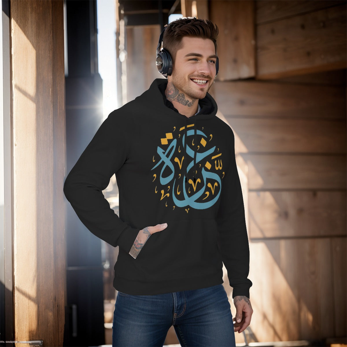 Palestinian Gaza All-Over Print Men's Pullover Hoodie -