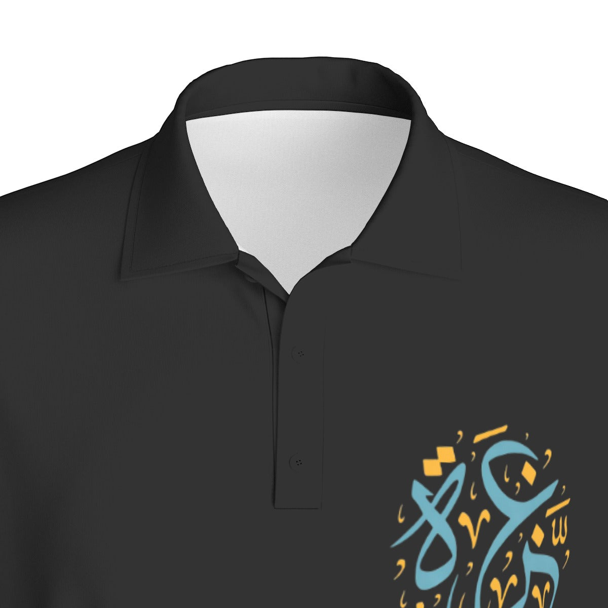 Palestinian Gaza Print Men's Polo Collar Jersey