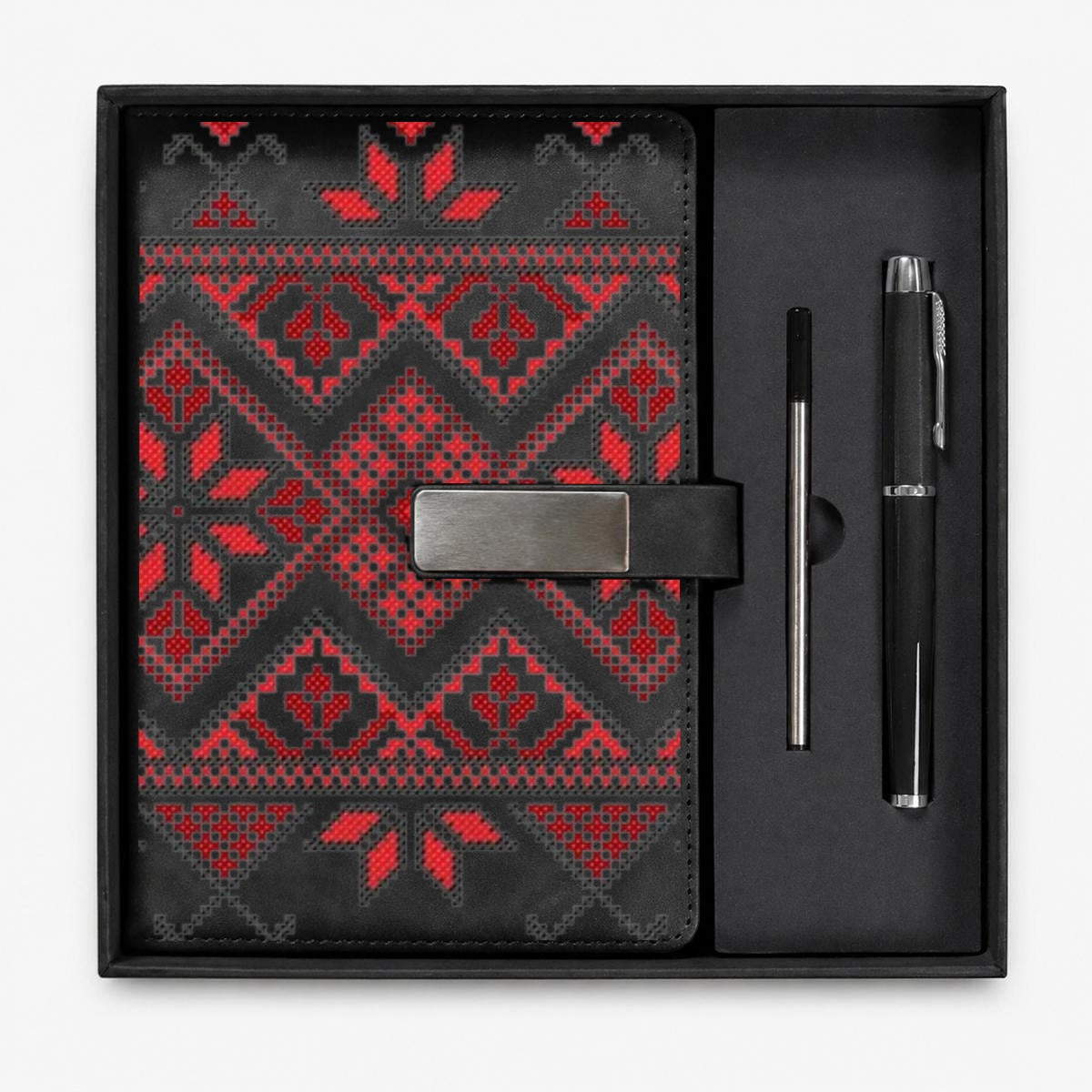 Tatreez Notebook Gift Set with Metal Pen