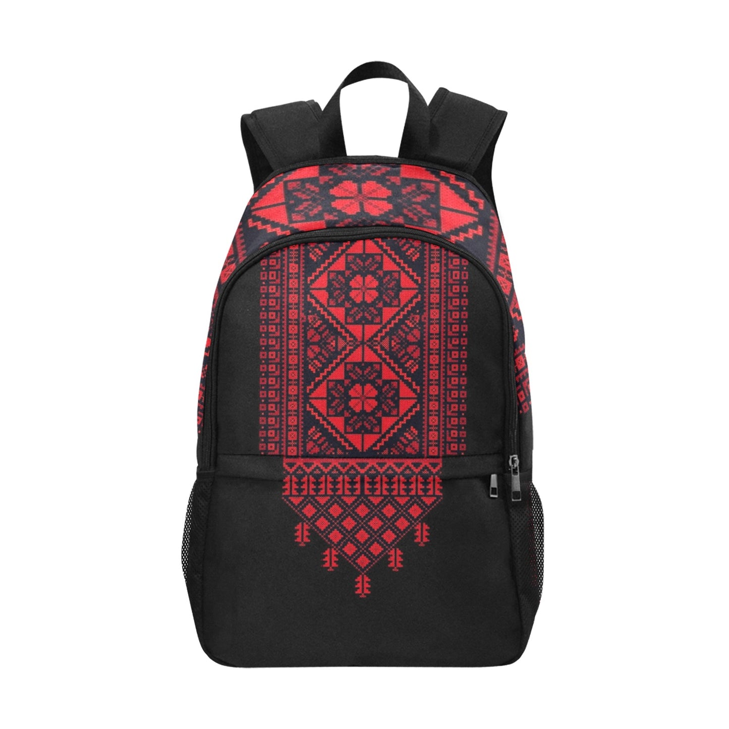 Tatreez Print Fabric Backpack Bag