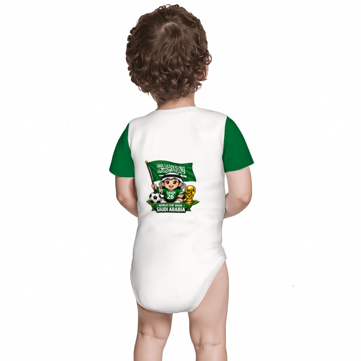 Saudi Arabia World Cup 2026 Baby Cotton Short Sleeve Onesies