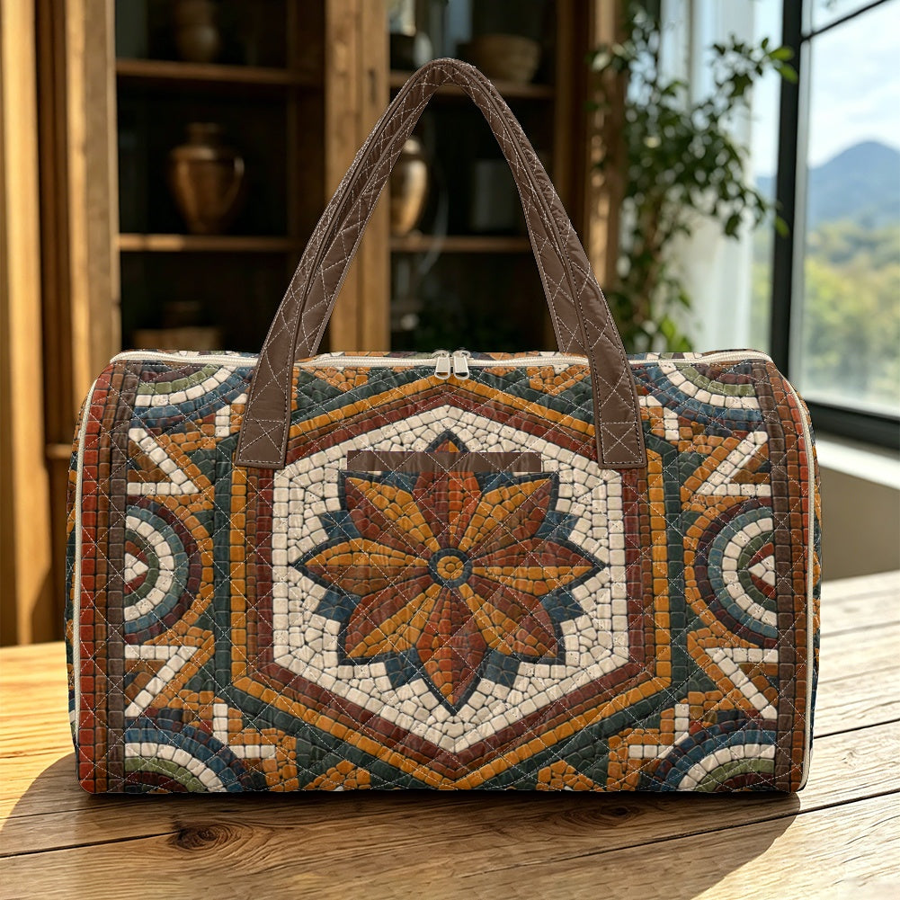 Jordanian Mosaic Quilted Luggage Bag