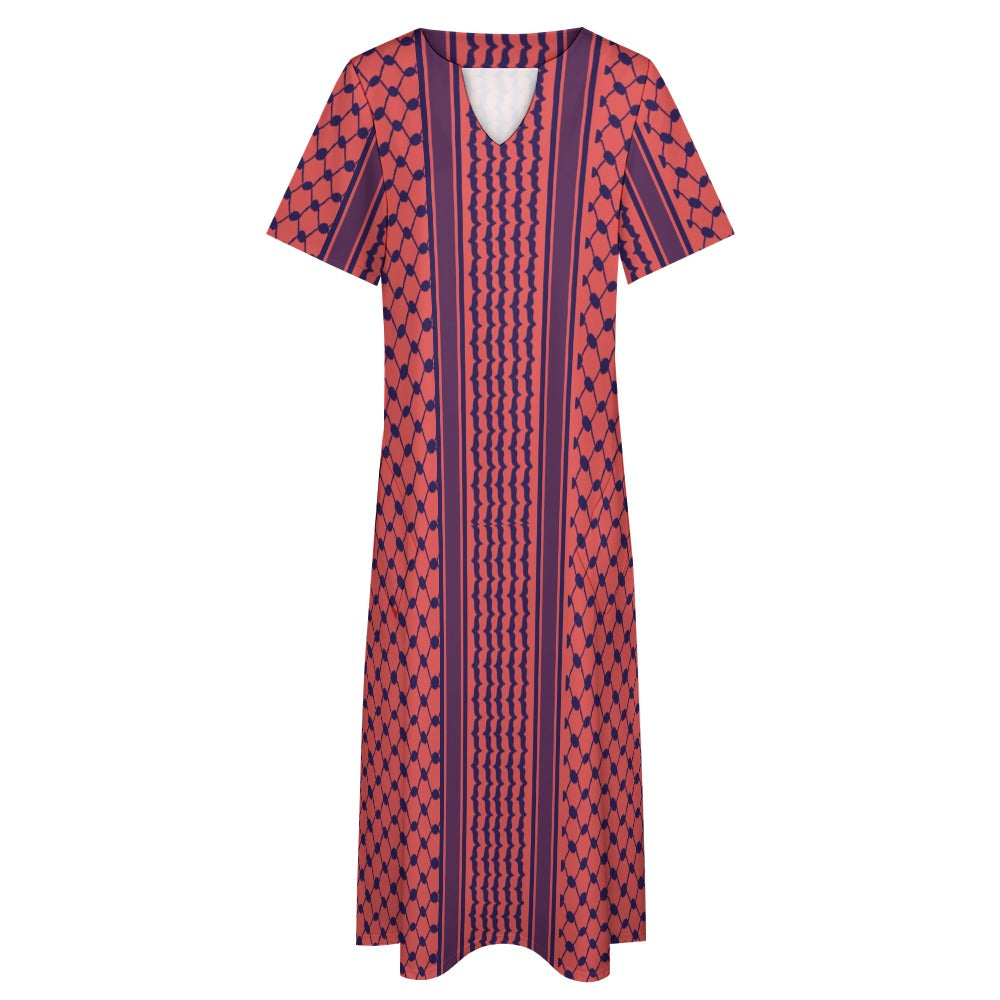 Palestinian Kuffiyeh 7-Point Sleeve Dress