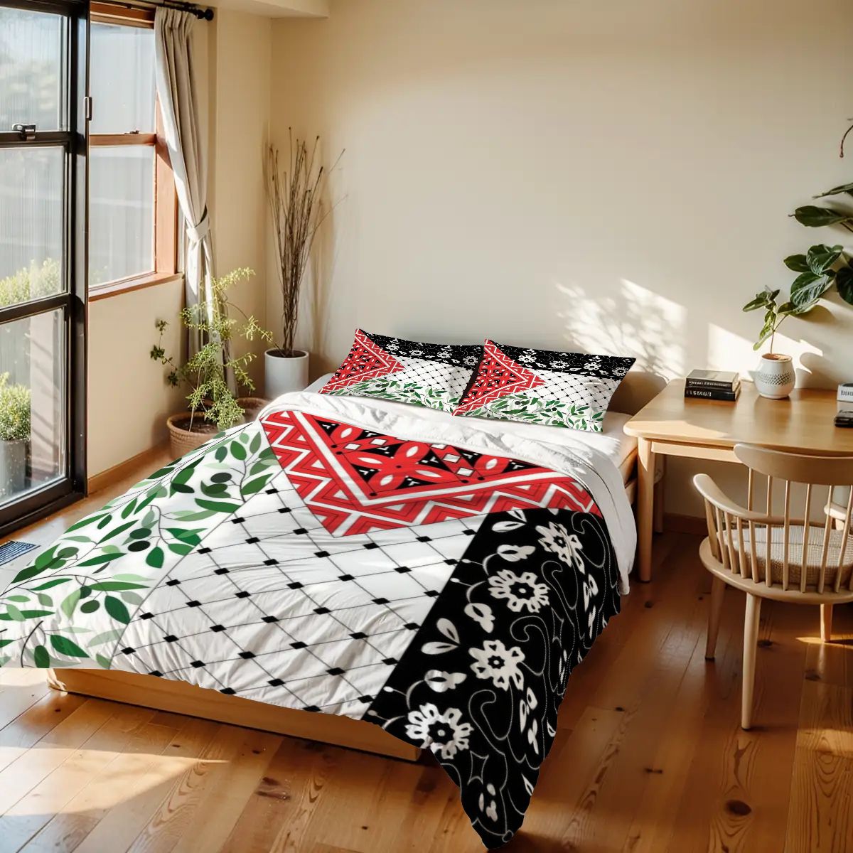 Palestinian Flag Child Twin Duvet Cover Set 68"x86"