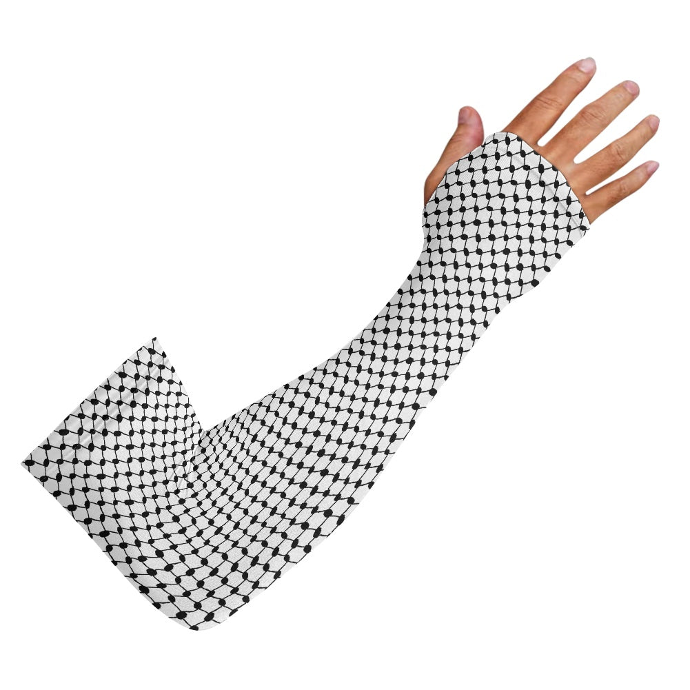 Palestinian Kuffiyeh Sun protection Sleeve（2 pack）