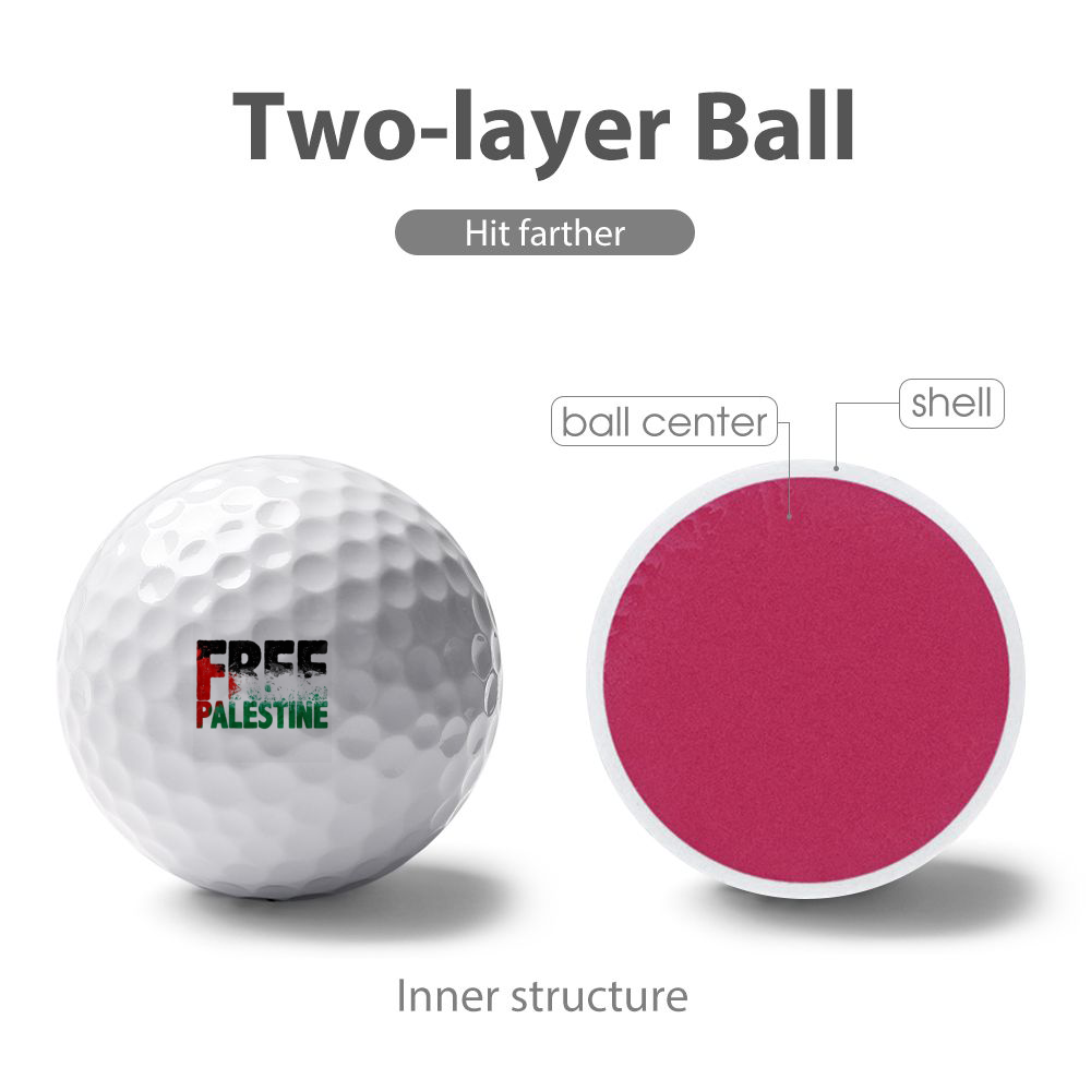 Free Palestine Golf Balls with Single-Sided Printing Golf Balls