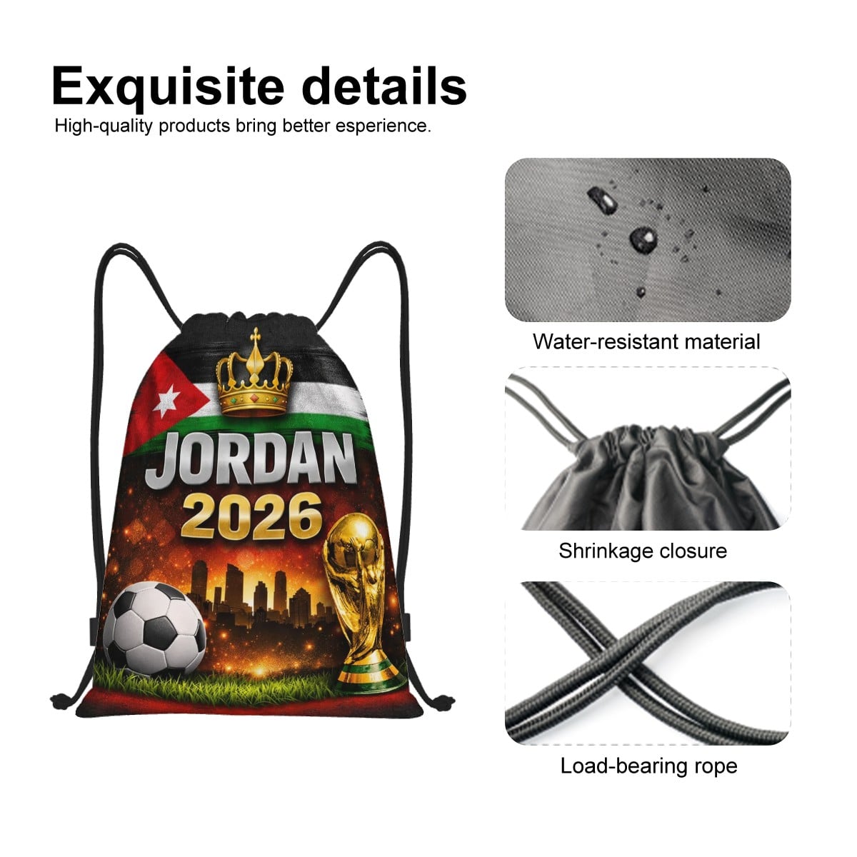 Jordan World Cup 2026 Drawstring Bag
