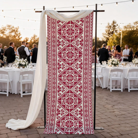 Tatreez Cotton Linen Wall Tapestry