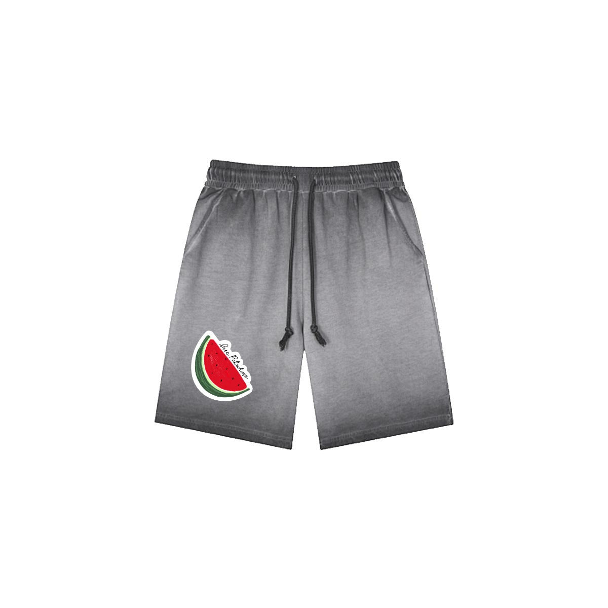 Palestinian Men’s Vintage Wash Drawstring Shorts|350GSM DTF