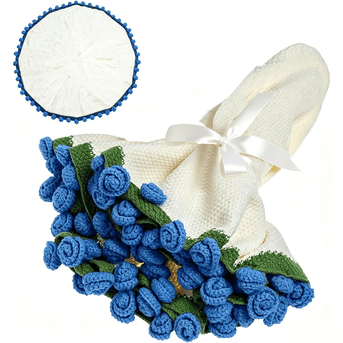 Palestinian Poppy Bouquet Blanket