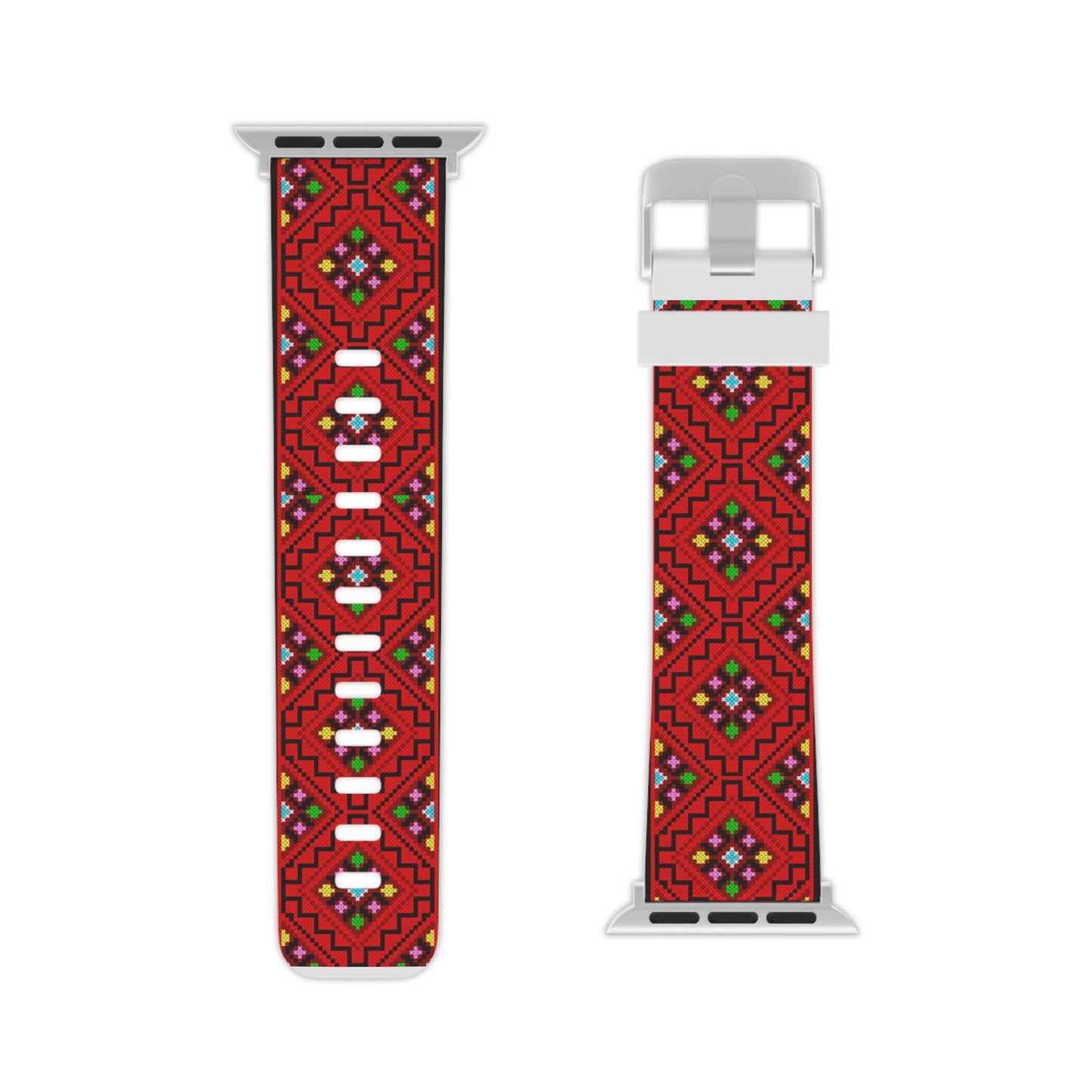 Watch Band for Apple Watch, Palestinian Tatreez print design