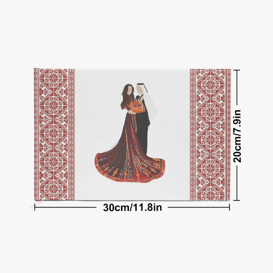 Palestinian Wedding Rectangle Wedding Guest Book, Henna