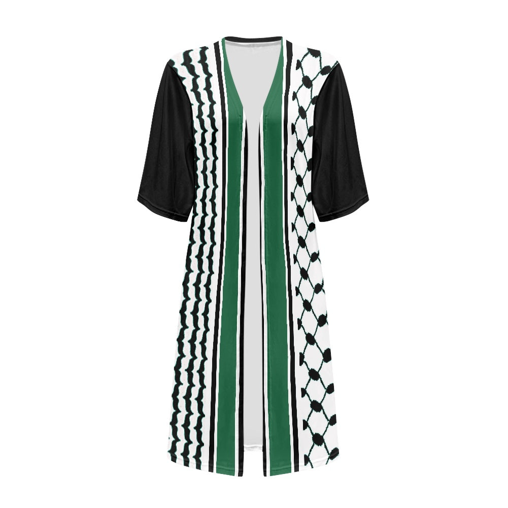 Palestinian Kuffiyeh Women's short-sleeved cloak -