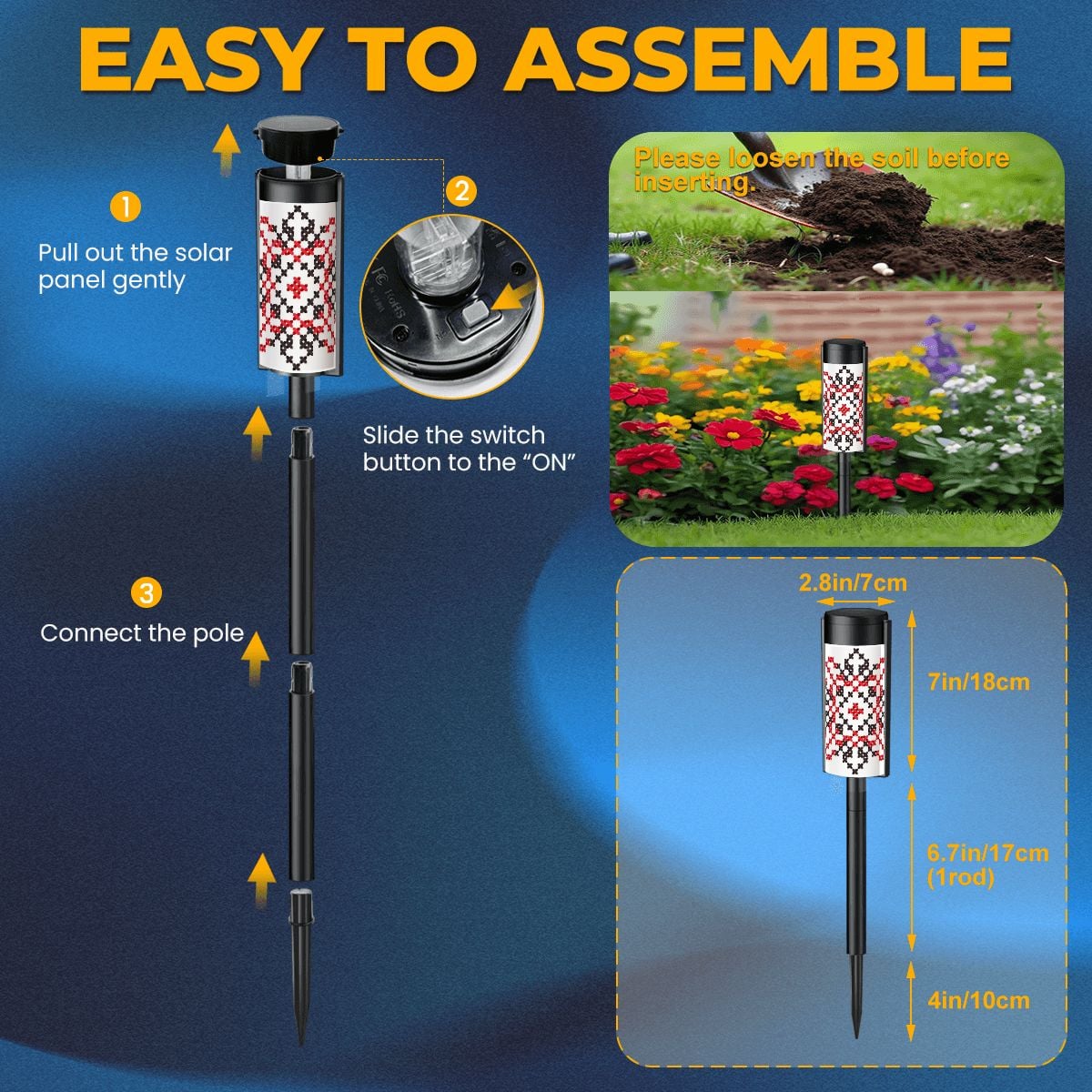 Tatreez Patterns Outdoor Solar Lights