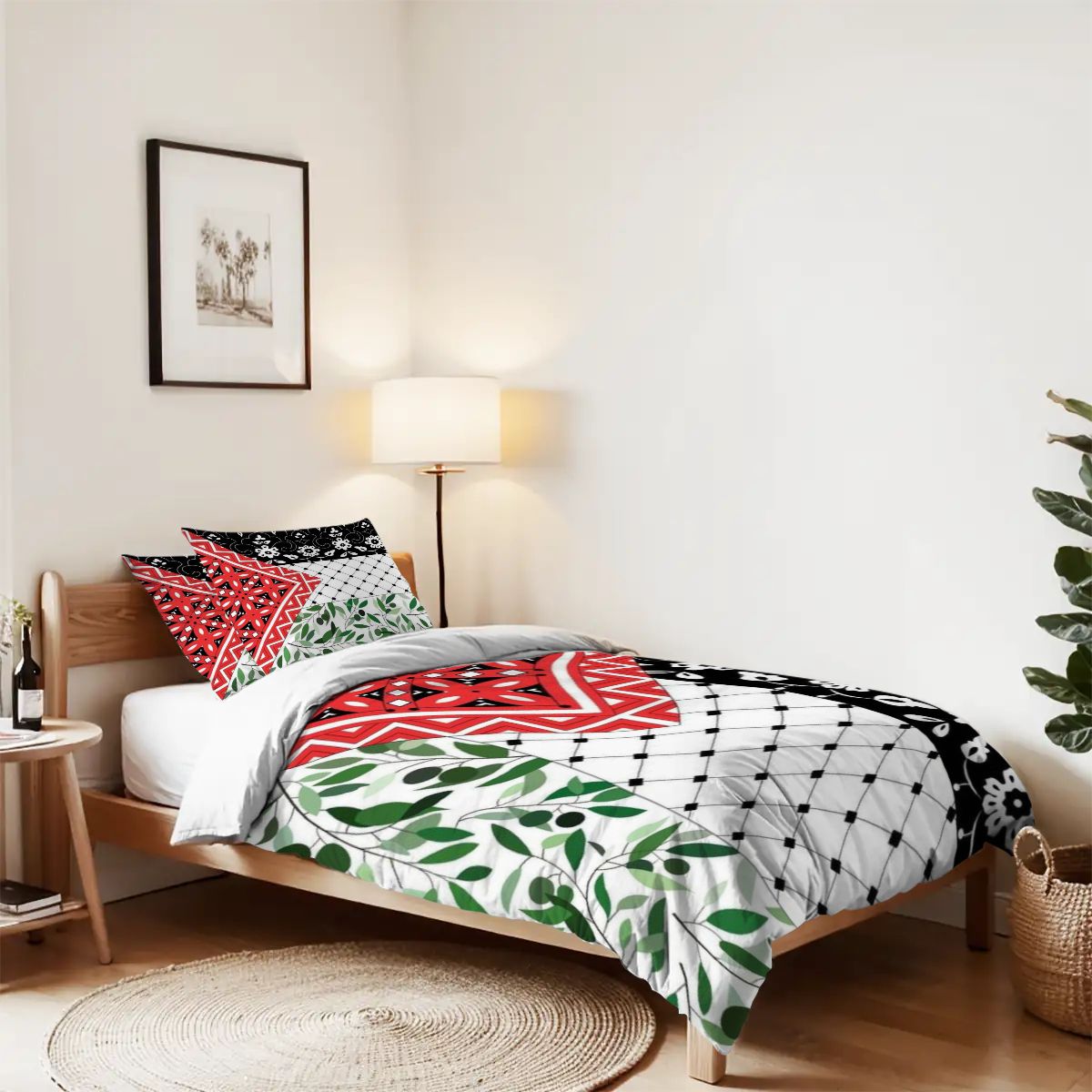 Palestinian Flag Child Twin Duvet Cover Set 68"x86"