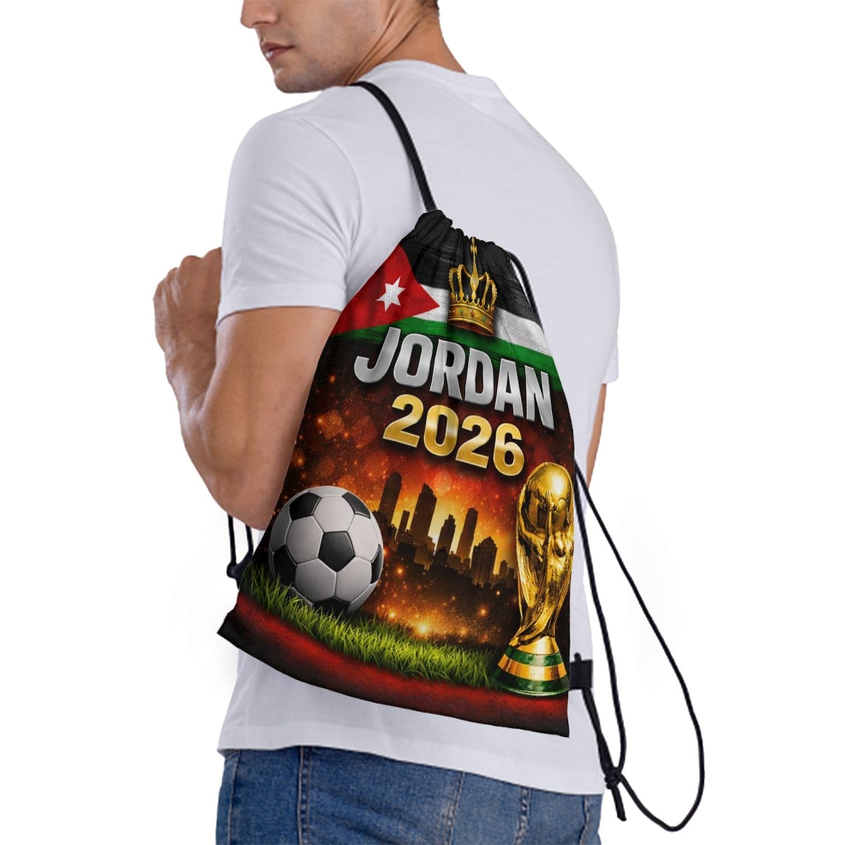 Jordan World Cup 2026 Drawstring Bag