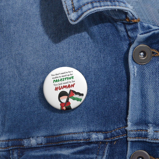 Palestinian Free Palestine Pin Buttons, Palestinian Solidarity, Palestinian Flag