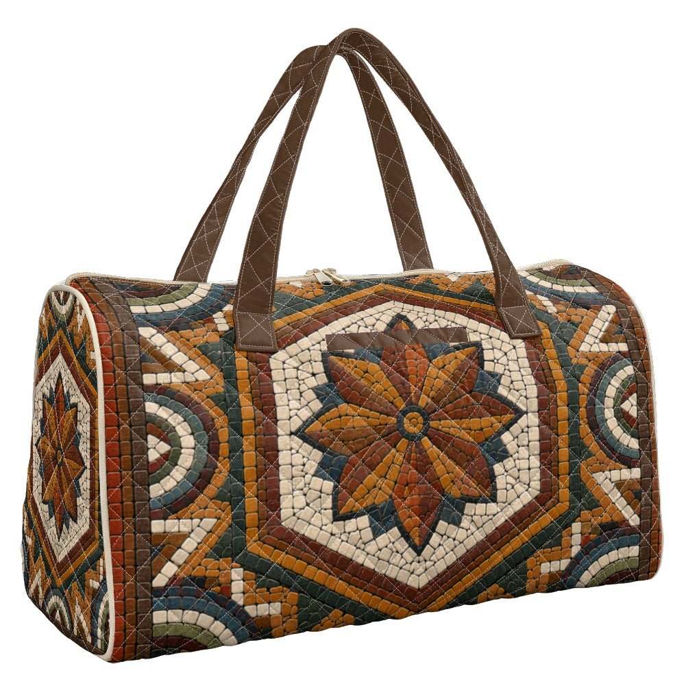 Jordanian Mosaic Quilted Luggage Bag