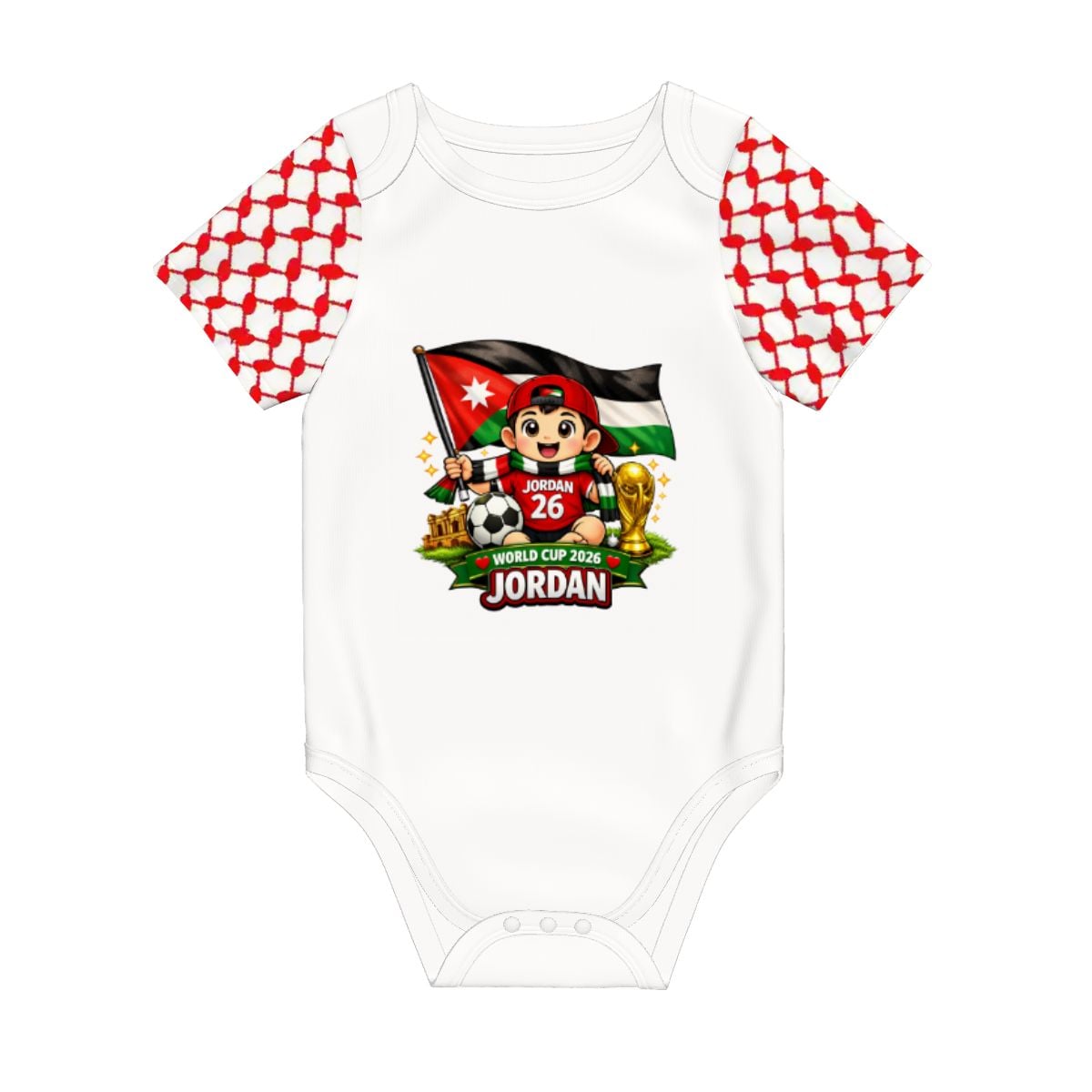 Jordan World Cup 2026 Baby Cotton Short Sleeve Onesies