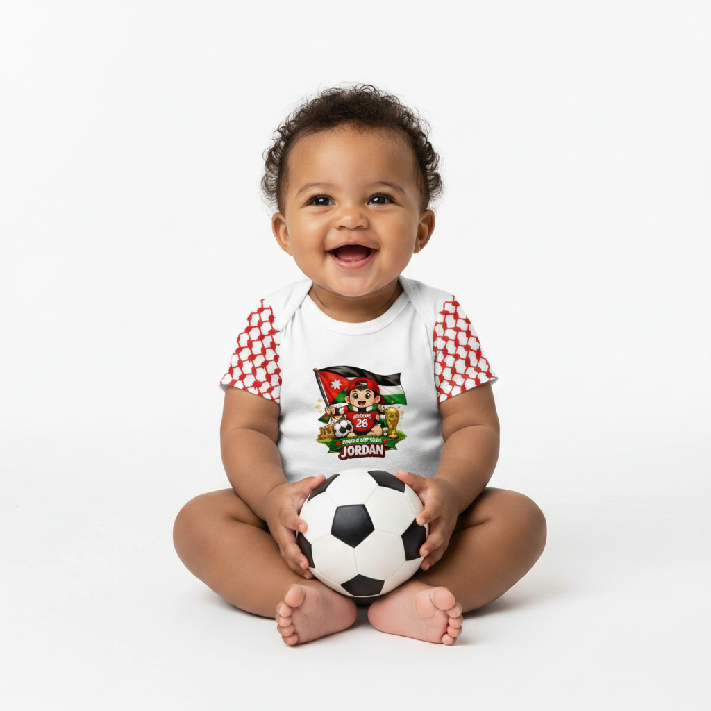 Jordan World Cup 2026 Baby Cotton Short Sleeve Onesies