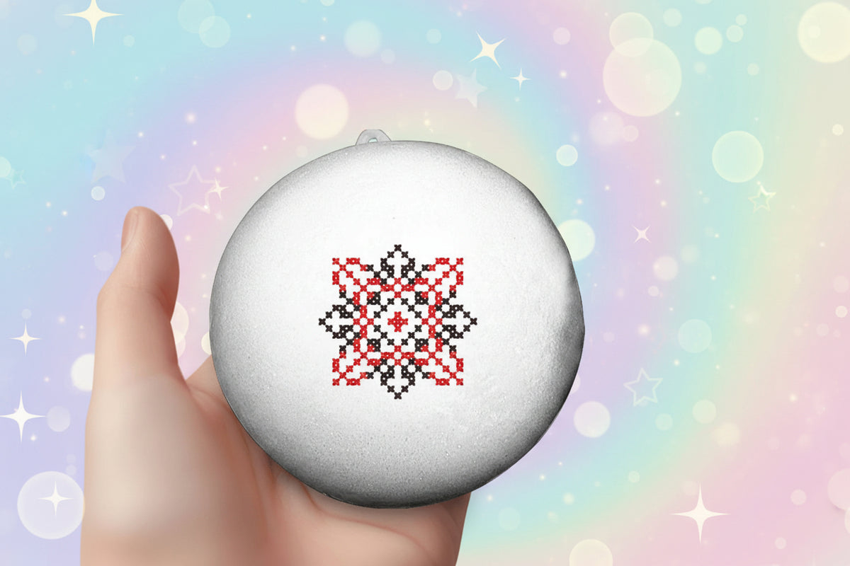 Palestinian Tatreez Print Bao Bun Squishy
