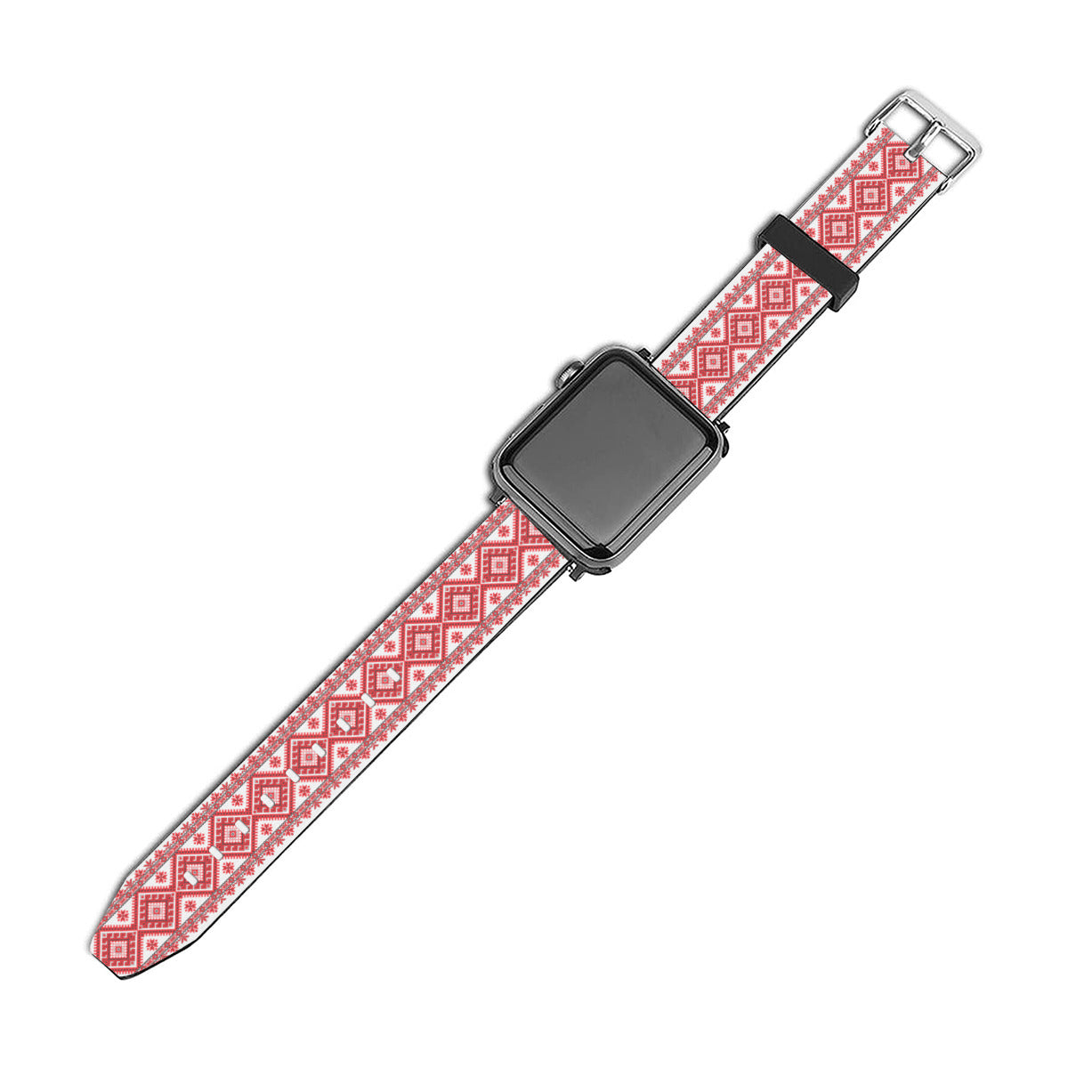 Tatreez Design PU leather Apple iPhone Strap