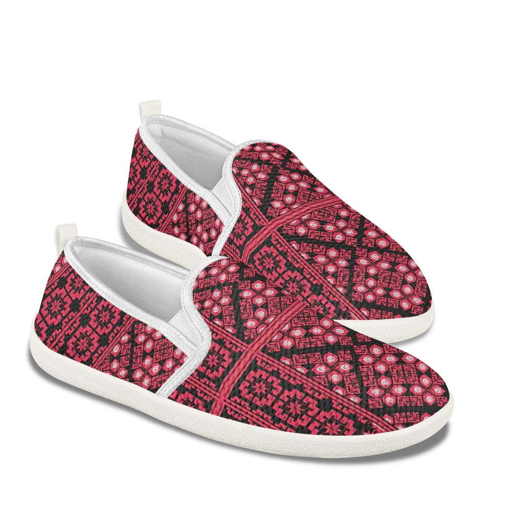 Palestinian Tatreez Print Flat Mesh Shoes