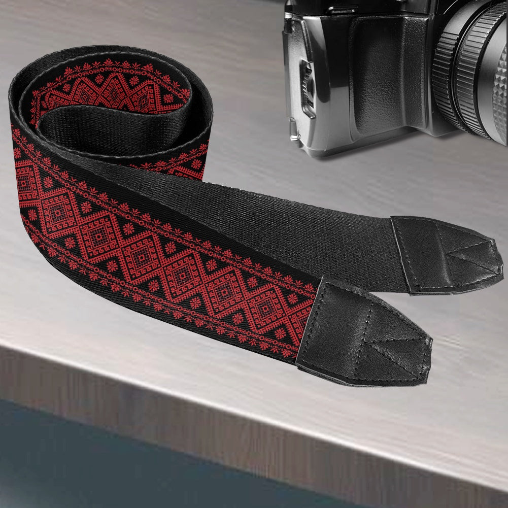 Palestinian Tatreez Print Camera Strap