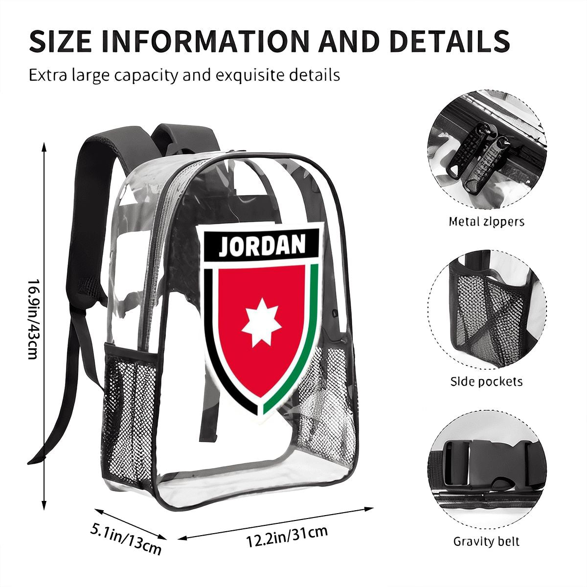 Jordan World Cup 2026 Clear Transparent Backpack