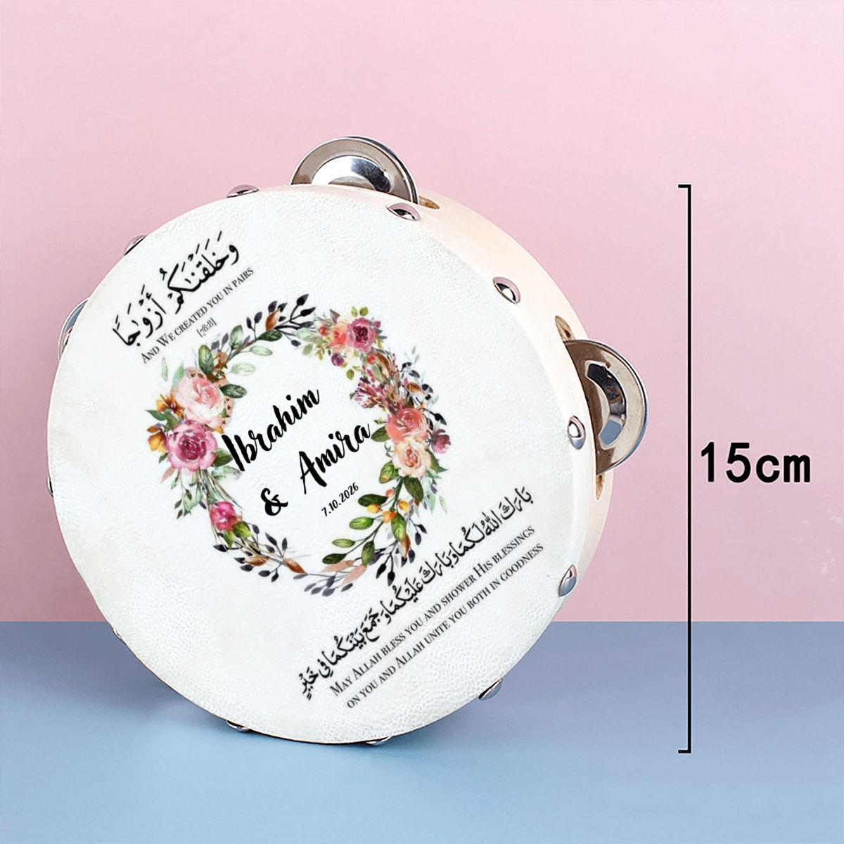 Arabian Wedding Tambourine with Ribbon