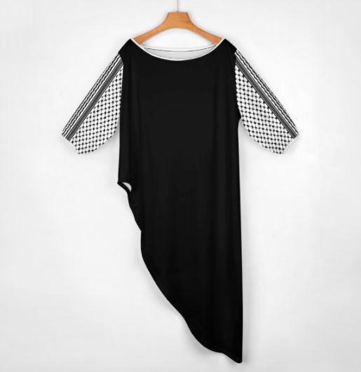 Palestinian Kuffiyeh Dabkeh Dress Off Shoulder Two-piece Set