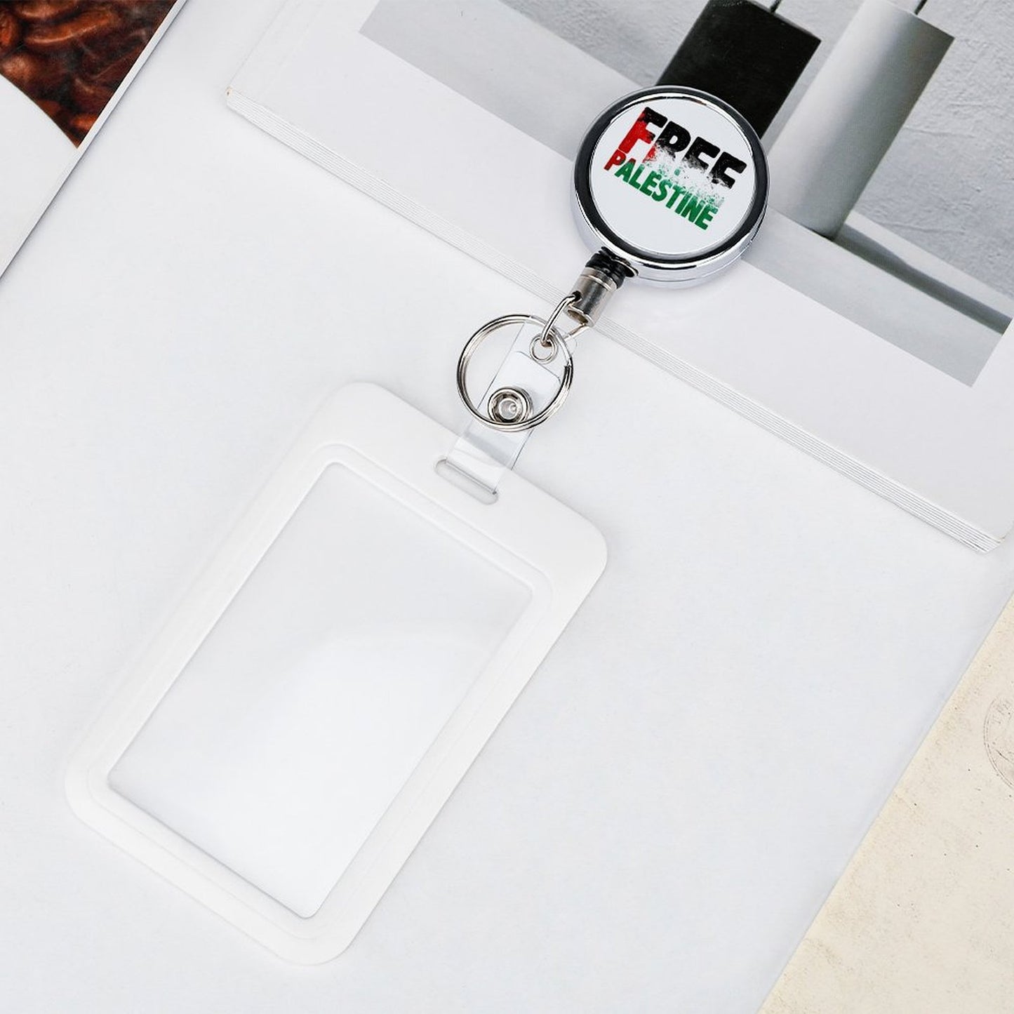 Free Palestine Metal Badge Clip