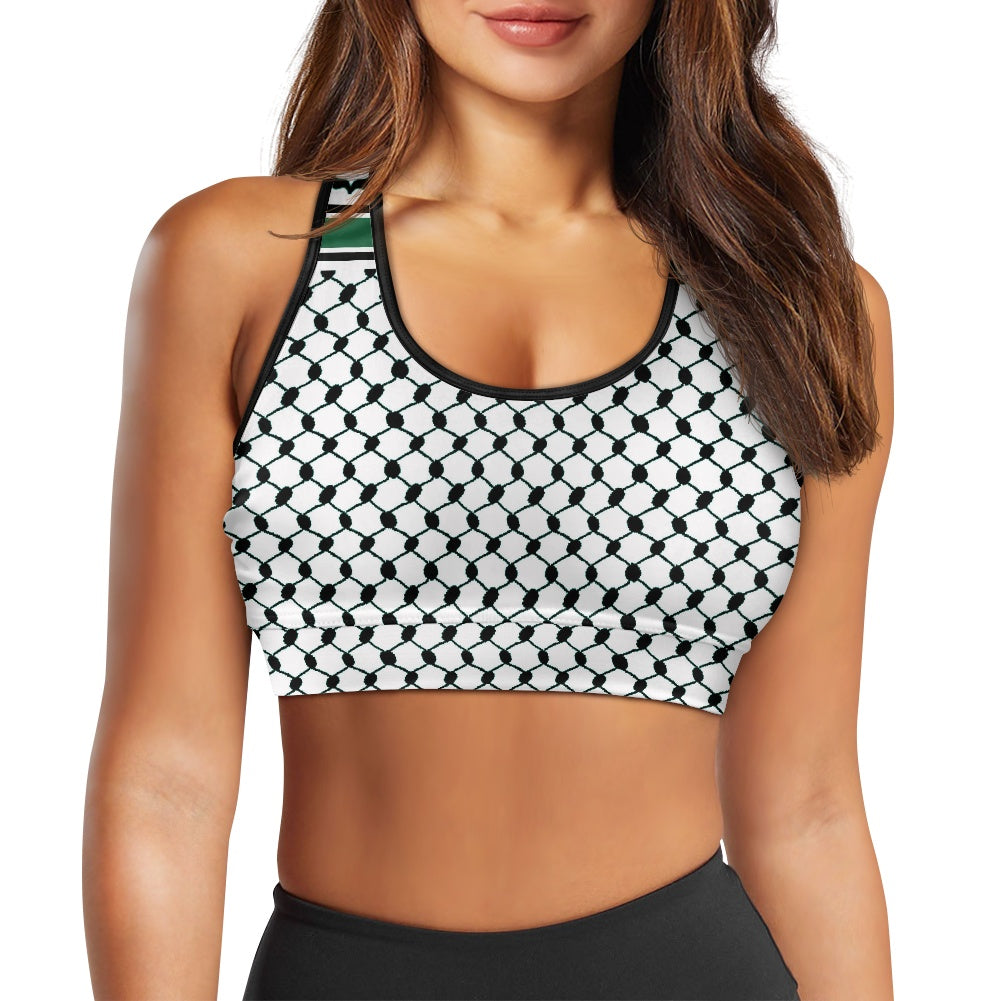 Palestinian Kuffiyeh print Sports Vest