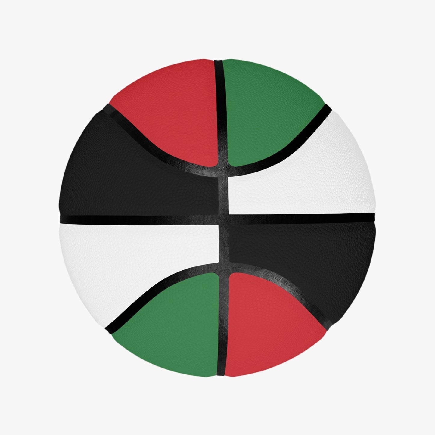 Palestinian Flag Colors Basketball - Eight Panel Printed