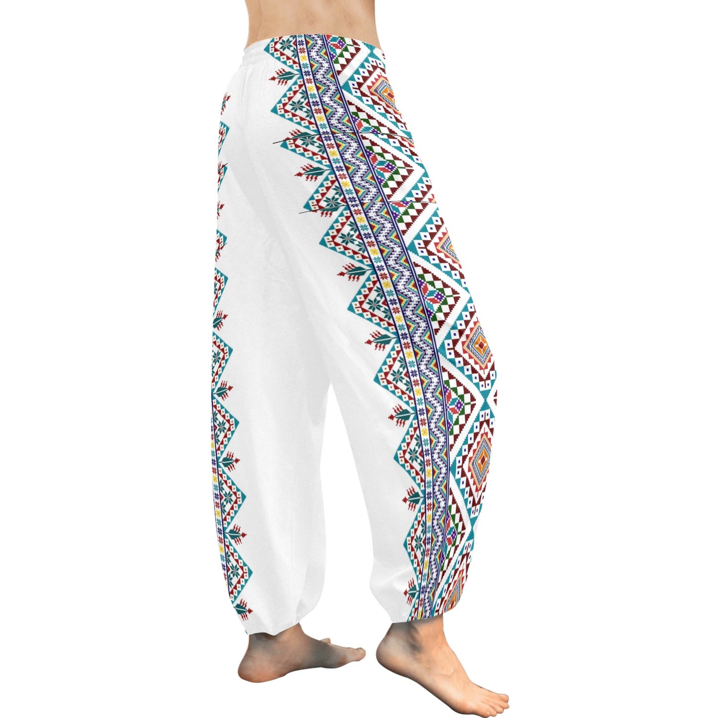 Palestinian Tatreez print Women's All Over Print Harem Pants (Model L18)