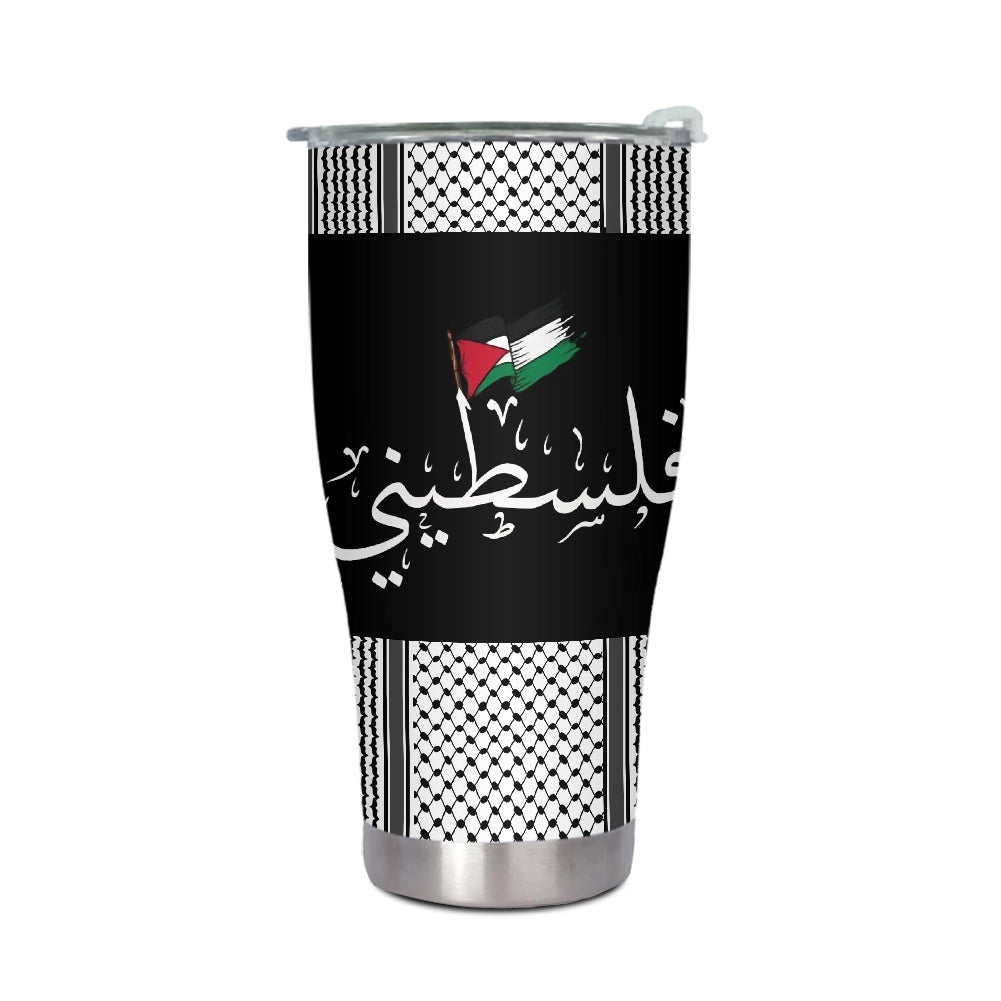 Palestine Filisteen Kuffiyeh Palestinian Flag 30oz Tumbler Mug