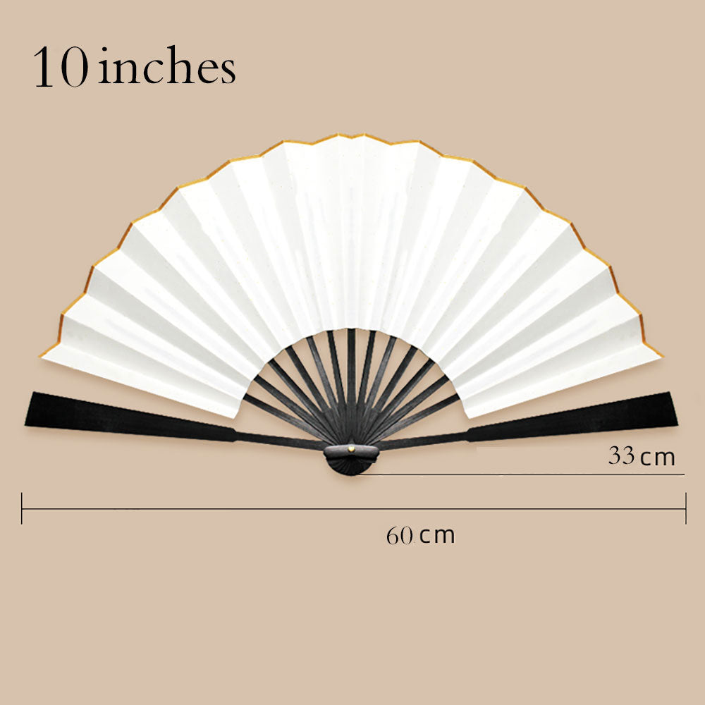 Palestinian Tatreez Print Double-side Custom Spun Silk Fan Retro Hand-held Folding Fan