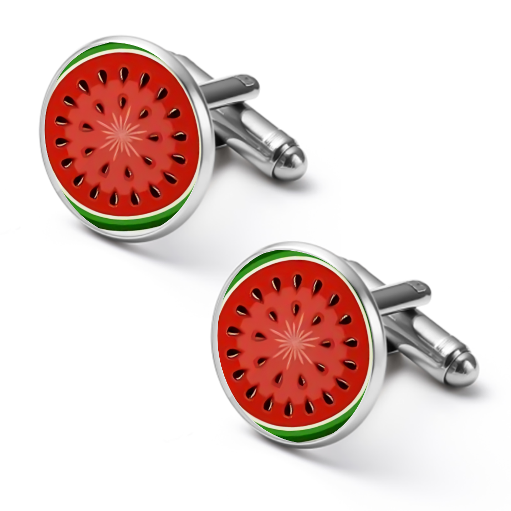 Palestinian Watermelon Solidarity Shirt Cufflinks Fashion Cufflinks Tuxedo Studs