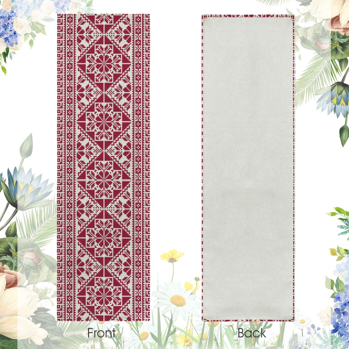 Tatreez Cotton Linen Wall Tapestry
