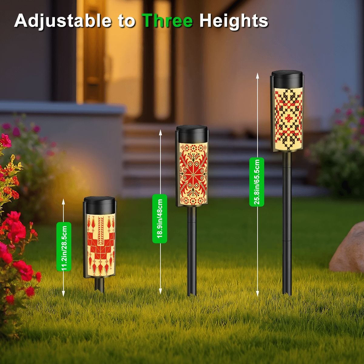 Tatreez Patterns Outdoor Solar Lights
