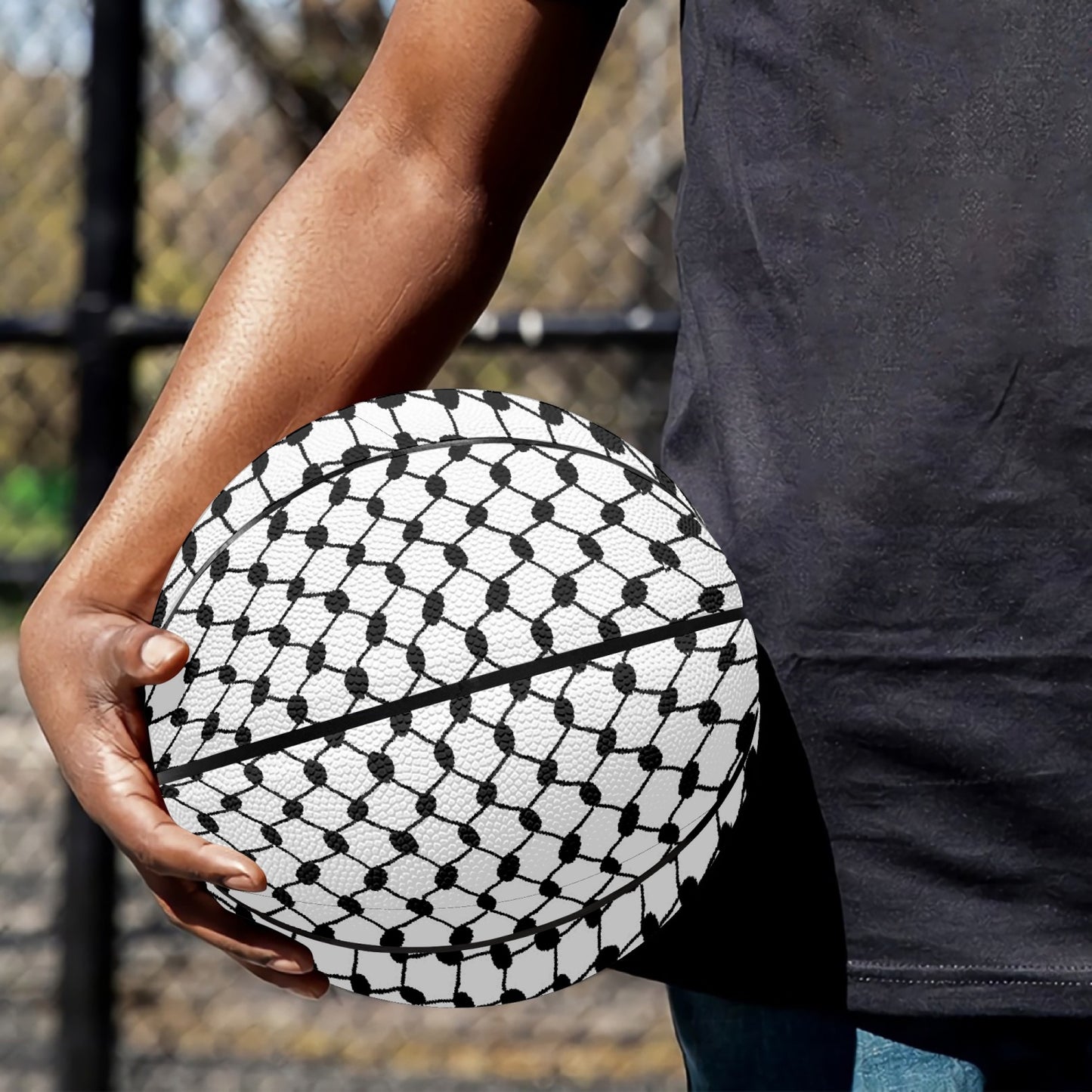 Palestinian Kuffiyeh Basketball - Eight Panel Printed