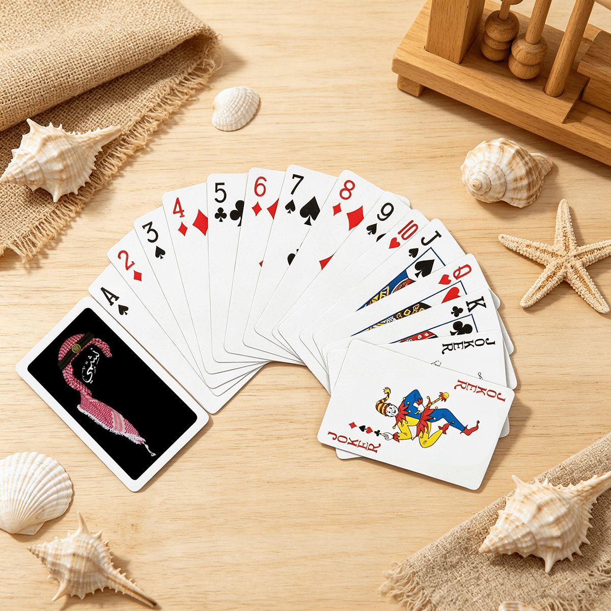 Jordanian Nashmi Playing Cards (Single-Sided Design)