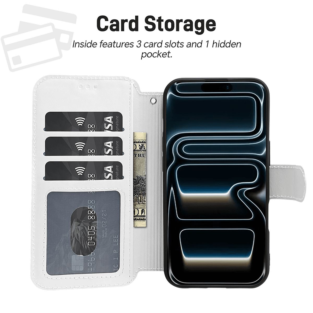 Palestinian Flag iPhone 18 Pro Flip Leather Wallet Case