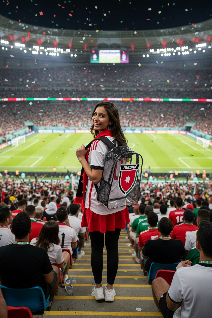 Jordan World Cup 2026 Clear Transparent Backpack