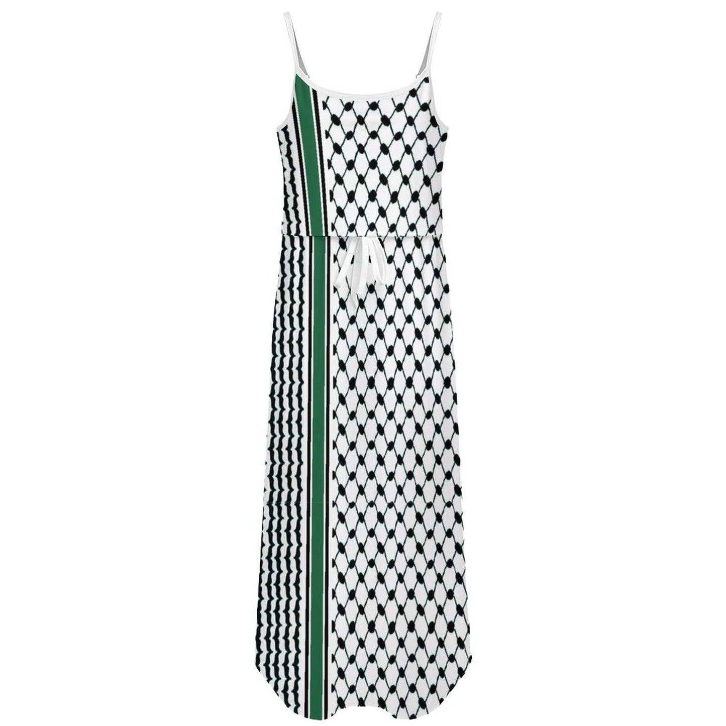 Women’s Side Slit Dress – All-Over Kuffiyeh Print