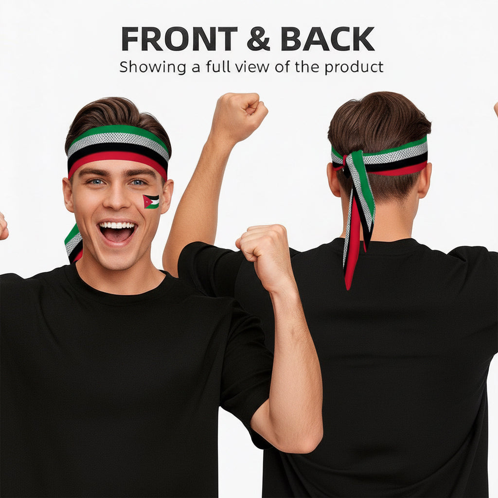 Jordan Flag World Cup Sports Tie Headband