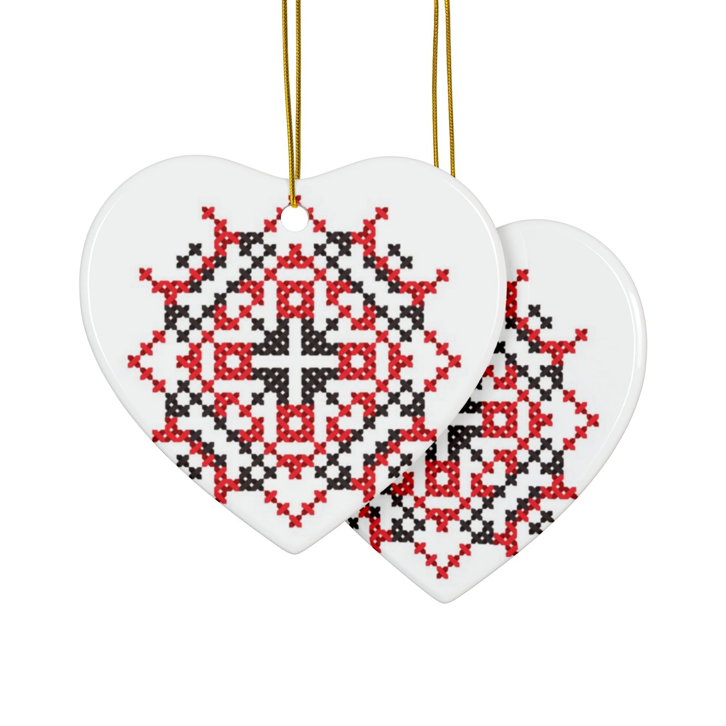 Palestinian Christmas Tree Ceramic Ornaments (1pc, 3pcs, 5pcs)