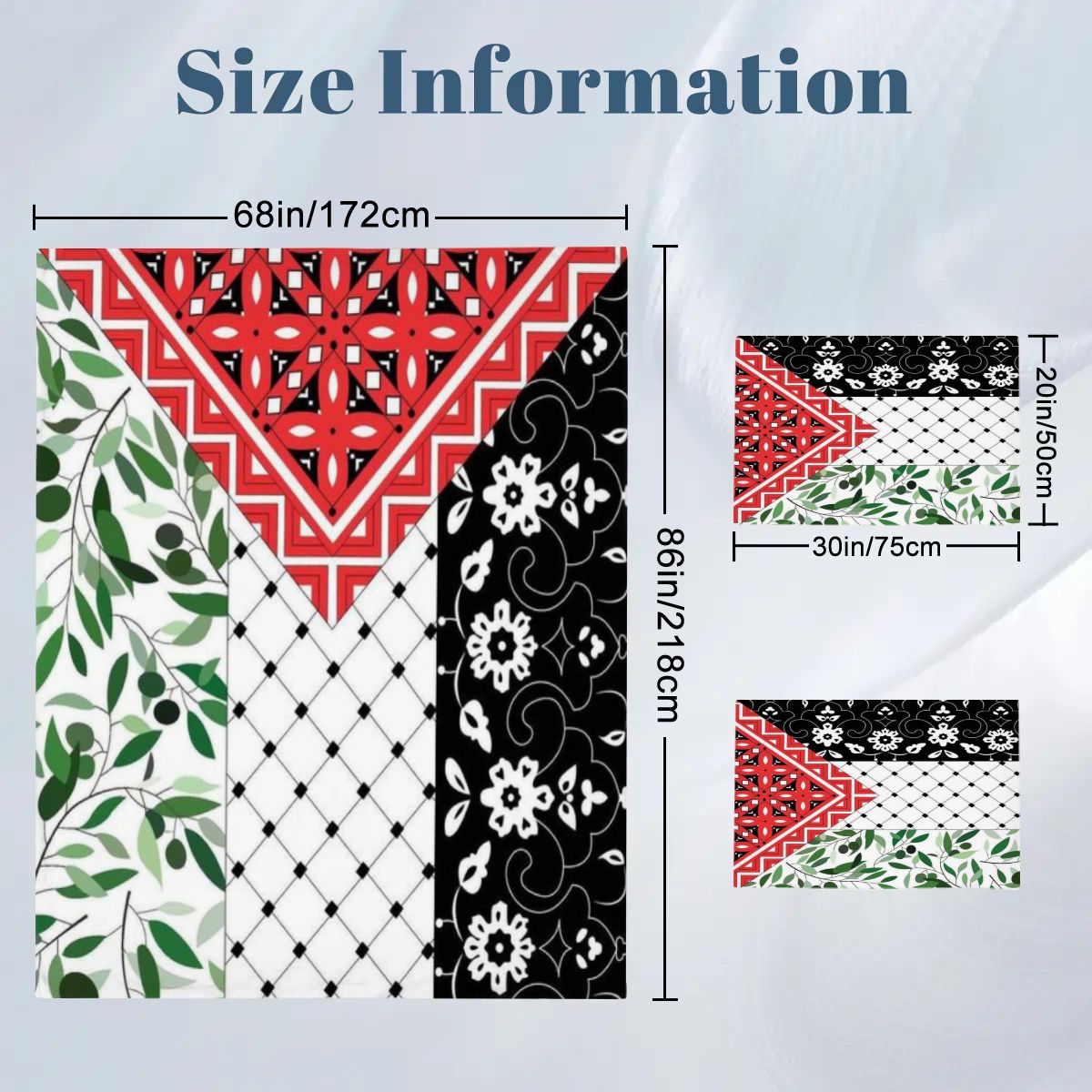 Palestinian Flag Child Twin Duvet Cover Set 68"x86"