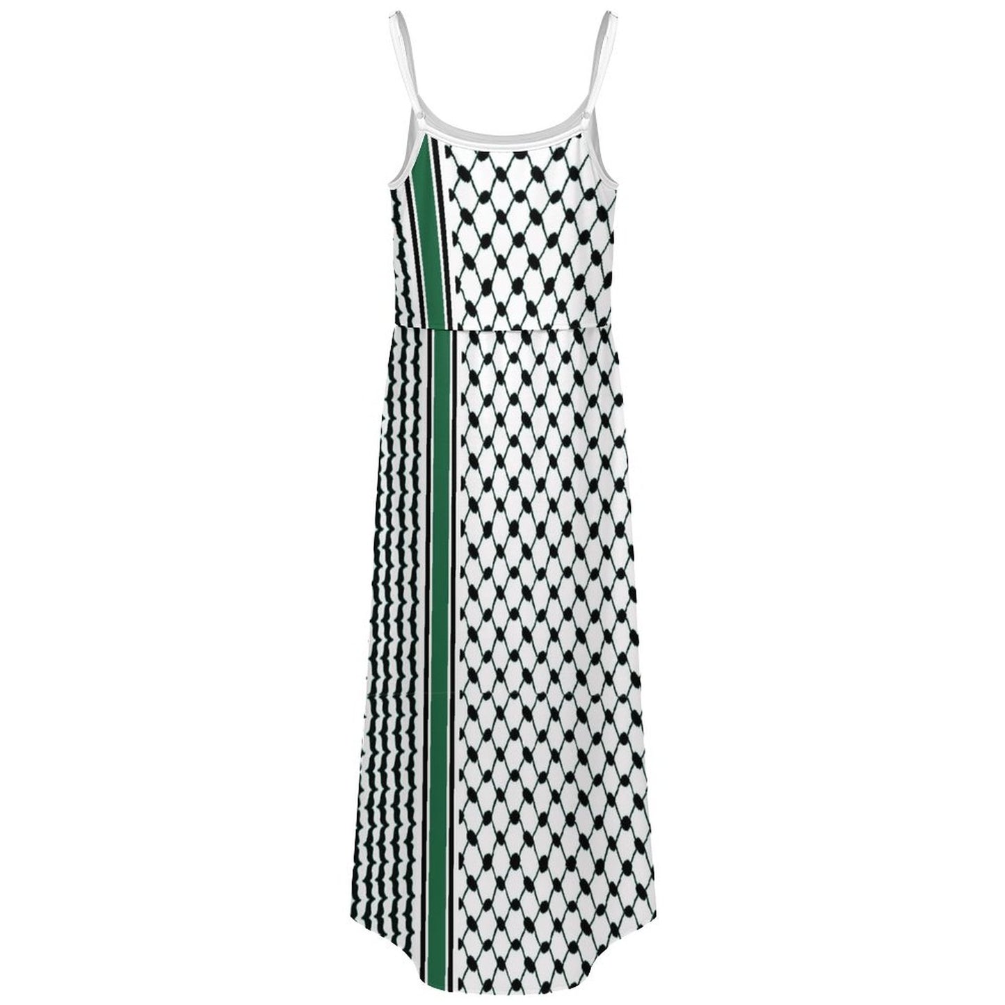 Women’s Side Slit Dress – All-Over Kuffiyeh Print